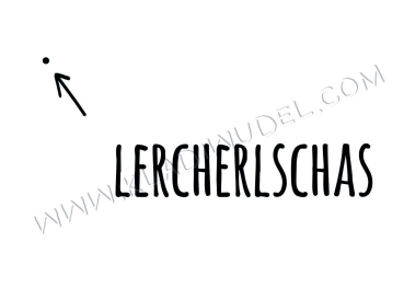 Postkarte: Lercherlschas