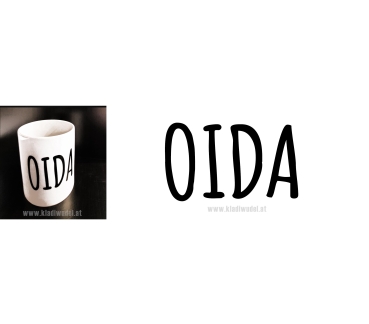 Tasse: Oida (Wiener Antwort auf alles)
