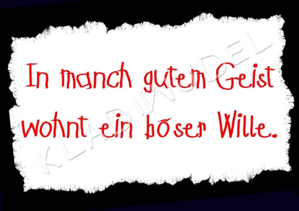 Postkarte - In manch gutem Geist ....