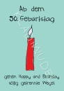 Postkarte: 50. Geburtstag