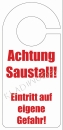 Türhänger: Achtung Saustall!